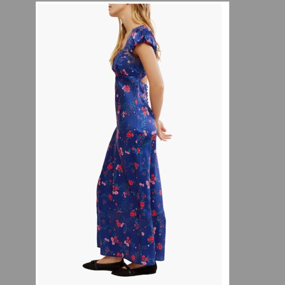 NWT Free People Butterfly Babe Maxi Dress (L) - Picture 2 of 14